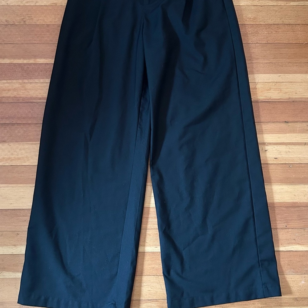Cider Black Dress Pants Wide-Leg Design